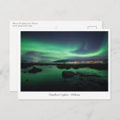 Noordelijke lichten briefkaart (Voorkant / Achterkant)