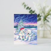 Noordelijke lichten briefkaart (Staand voorkant)