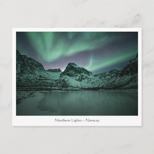 Noordelijke lichten briefkaart (Voorkant)