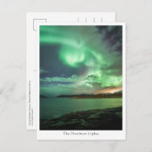 Noordelijke lichten briefkaart (Voorkant / Achterkant)