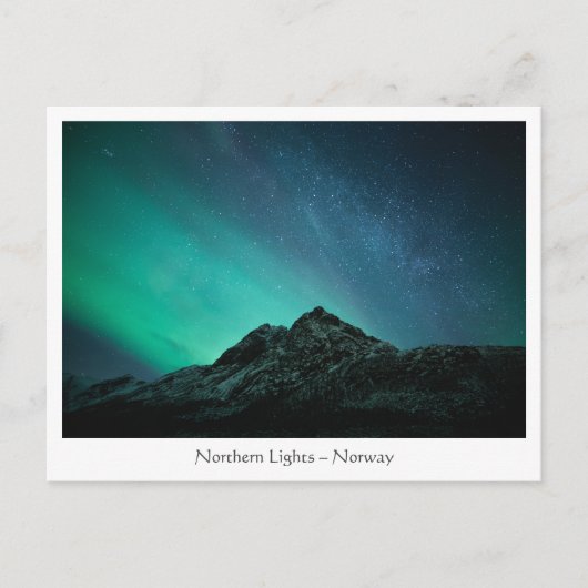 Noordelijke lichten briefkaart (Voorkant)