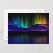 Noordelijke lichten briefkaart (Voorkant / Achterkant)