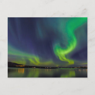 Noordelijke lichten briefkaart