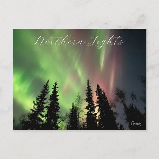 Noordelijke lichten - Briefkaart (Voorkant)