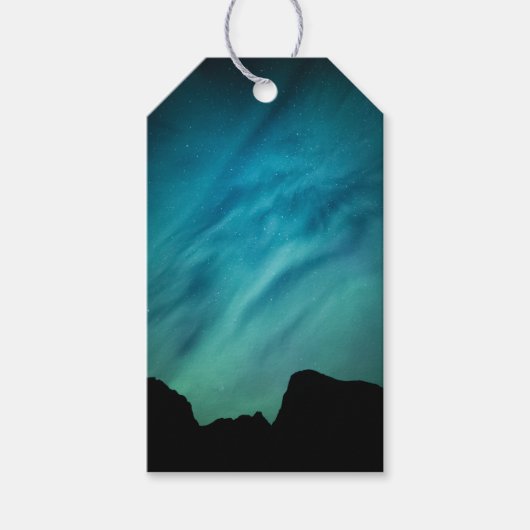 Noordelijke lichten cadeaulabel (Voorkant)