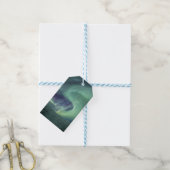 Noordelijke lichten cadeaulabel (Met Touw)