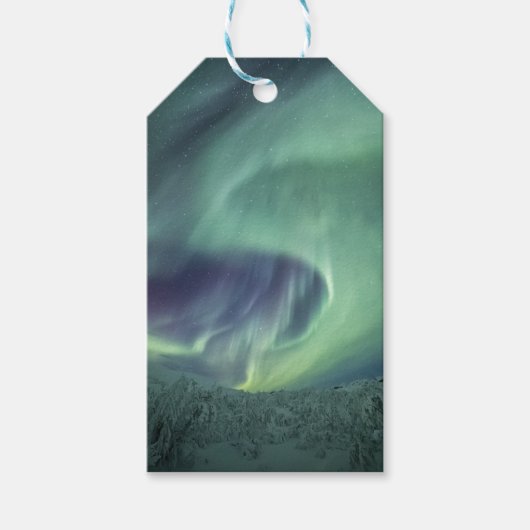 Noordelijke lichten cadeaulabel (Voorkant)