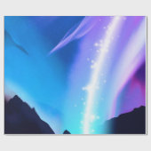 Noordelijke lichten cadeaupapier (Vlak)