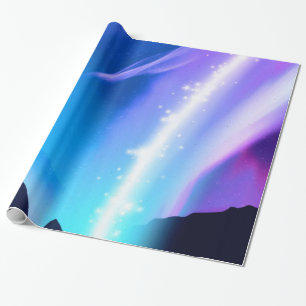 Noordelijke lichten cadeaupapier