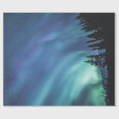 Noordelijke lichten cadeaupapier (Vlak)
