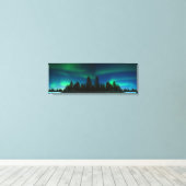 Noordelijke lichten canvas afdruk (Insitu (Houten vloer))