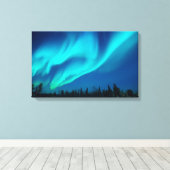 Noordelijke lichten canvas afdruk (Insitu (Houten vloer))