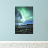 Noordelijke lichten canvas afdruk (Insitu (Houten vloer))