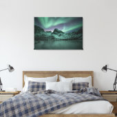 Noordelijke lichten canvas afdruk (Insitu (Slaapkamer))