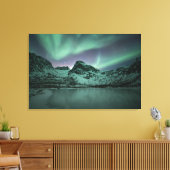 Noordelijke lichten canvas afdruk (Insitu (Woonkamer))