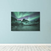 Noordelijke lichten canvas afdruk (Insitu (Houten vloer))