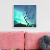 Noordelijke lichten canvas afdruk (Insitu (Woonkamer))