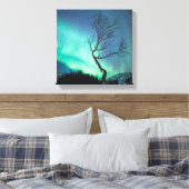 Noordelijke lichten canvas afdruk (Insitu (Slaapkamer))