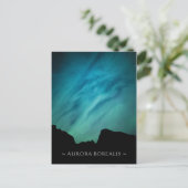 Noordelijke lichten feestdagenkaart (Staand voorkant)