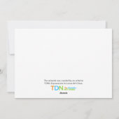 Noordelijke lichten feestdagenkaart (Achterkant)