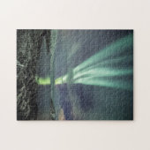 Noordelijke Lichten Fjord Noorwegen Legpuzzel (Horizontaal)