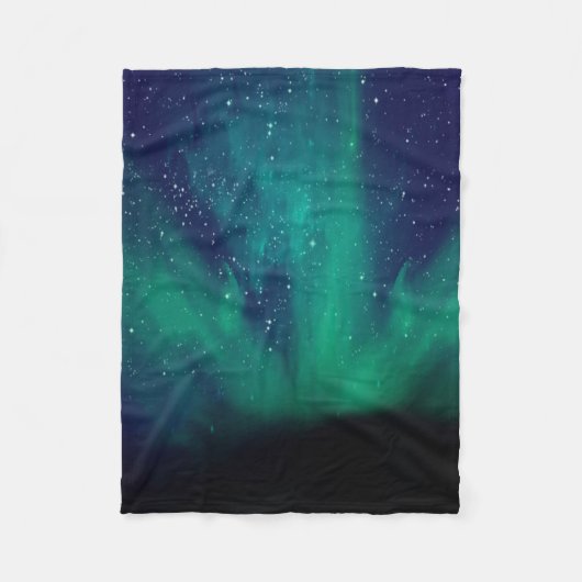 Noordelijke lichten fleece deken (Voorkant)