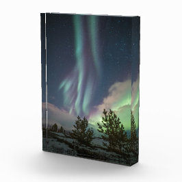 Noordelijke lichten fotoblokken