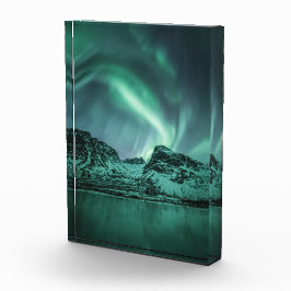 Noordelijke lichten fotoblokken