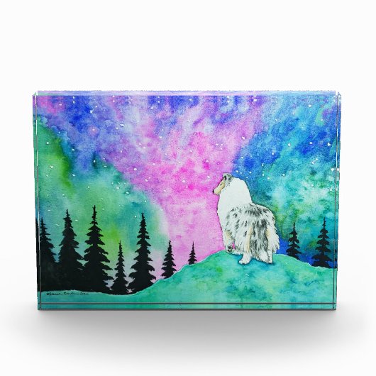 Noordelijke lichten fotoblokken (Voorkant)