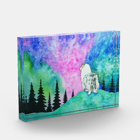 Noordelijke lichten fotoblokken (Links)