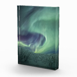 Noordelijke lichten fotoblokken