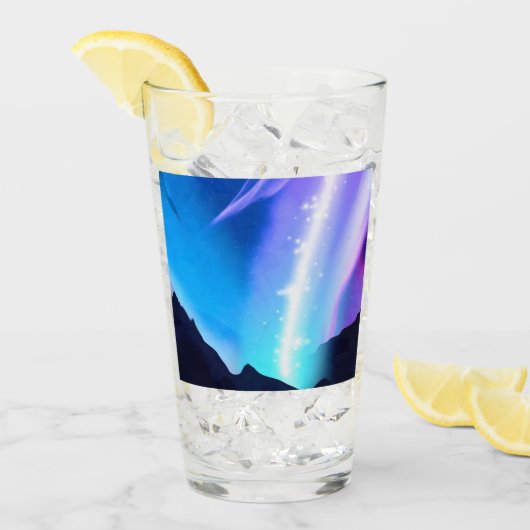 Noordelijke lichten glas (Voorkant ijs)