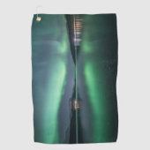 Noordelijke lichten golfhanddoek (Voorkant)