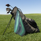 Noordelijke lichten golfhanddoek (Groen)