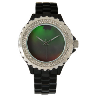 Noordelijke lichten Groen en rood Horloge