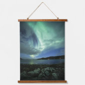 Noordelijke lichten hangend wandkleed (Voorkant)