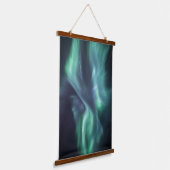Noordelijke lichten hangend wandkleed (Gebogen)