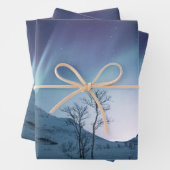 Noordelijke lichten inpakpapier vel (In situ)