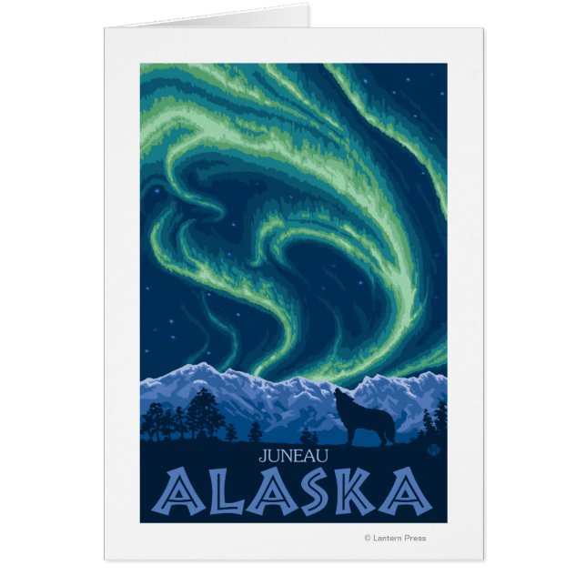 Noordelijke lichten - Juneau, Alaska (Voorkant)