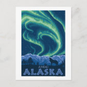 Noordelijke lichten - Juneau, Alaska Briefkaart (Voorkant)