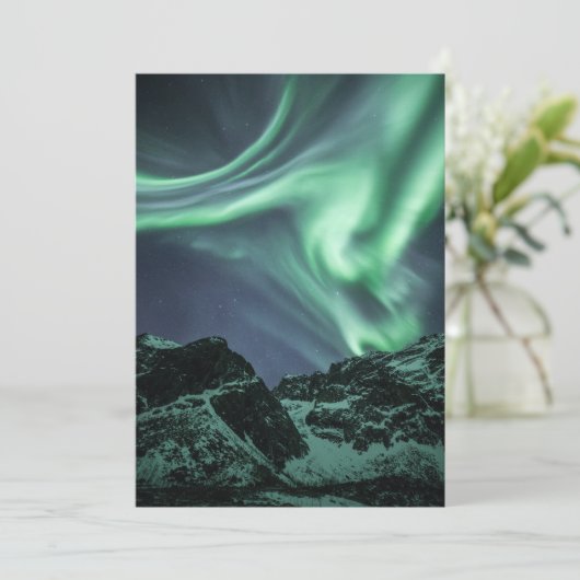 Noordelijke lichten kaart (Staand voorkant)