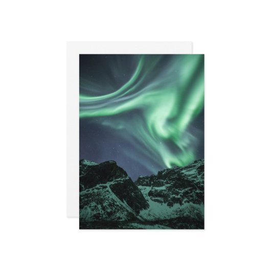 Noordelijke lichten kaart (Voorkant / Achterkant in situ)