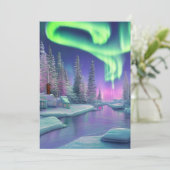 Noordelijke lichten kaart (Staand voorkant)