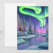Noordelijke lichten kaart (Voorkant / Achterkant)