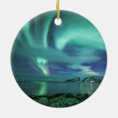 Noordelijke lichten keramisch ornament (Achterkant)