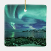 Noordelijke lichten keramisch ornament (Achterkant)