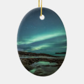 Noordelijke lichten keramisch ornament (Achterkant)