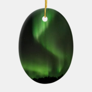 Noordelijke lichten keramisch ornament