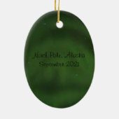 Noordelijke lichten keramisch ornament (Achterkant)