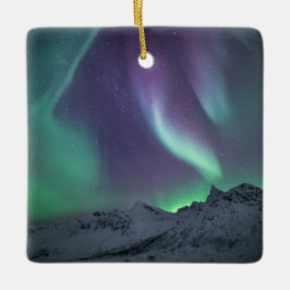 Noordelijke lichten keramisch ornament